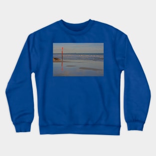 Red Post, Dorset Coast, February 2024 Crewneck Sweatshirt